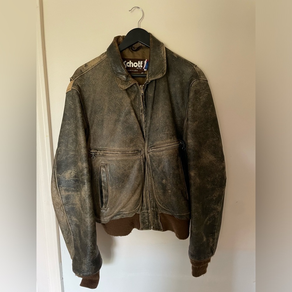 Vintage SchottNYC Bomber Flight Jacket